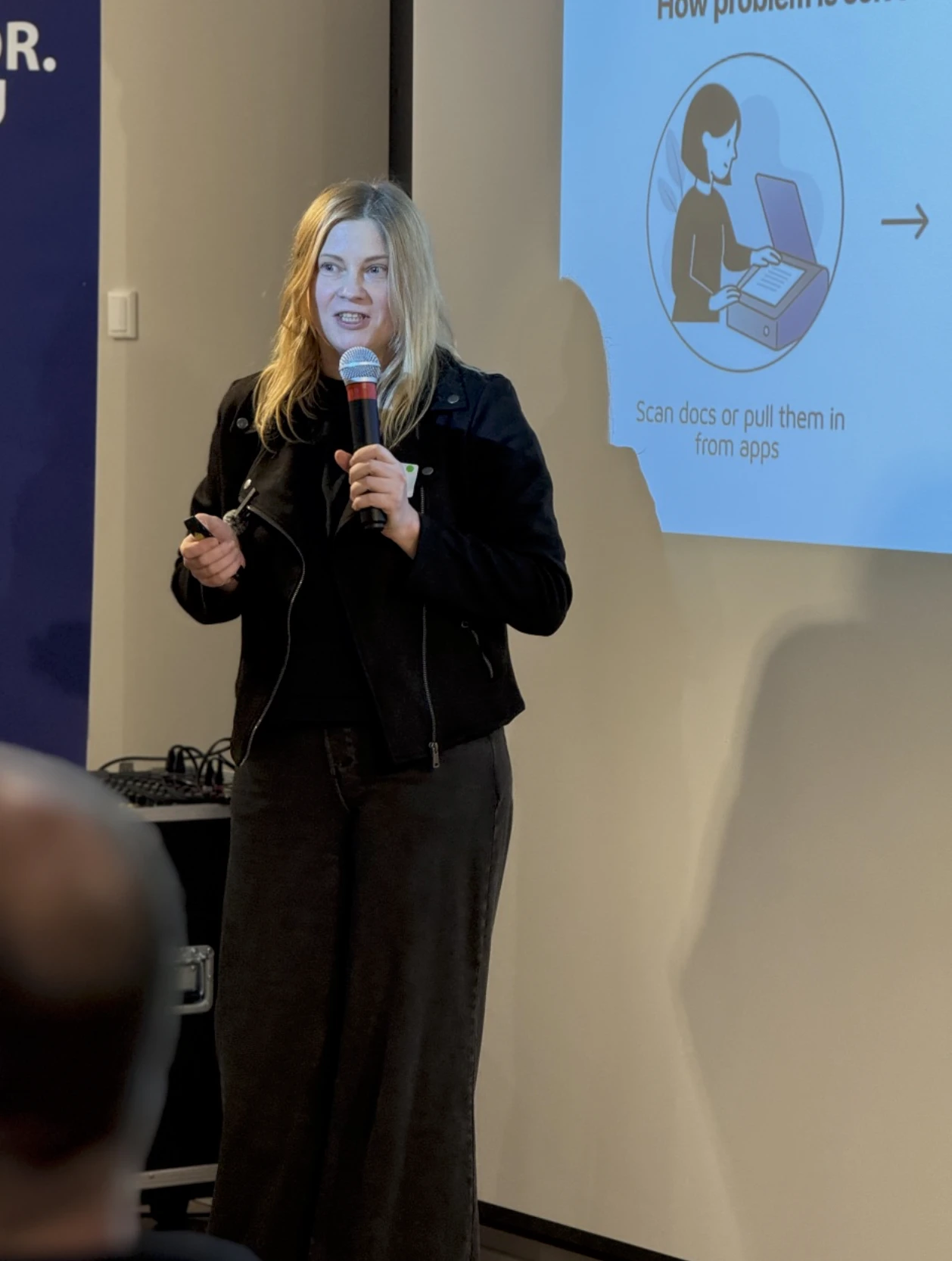 Maria Tarbaieva presenta Foldy alla Startup Landpartie di Neuruppin